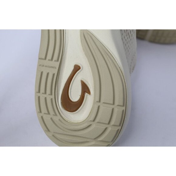 OluKai KAHOLO Slip On Shoes Womens Size 9.5 Beige Canvas Loafers Boat Shoes NWOB - Picture 11 of 12